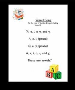 VOWEL SONG