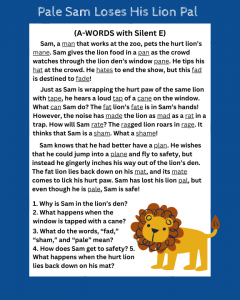 Silent E Stories: Unlock Reading Magic!