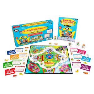 Phonological Awareness Fun Park Board Game with Electronic Spinner